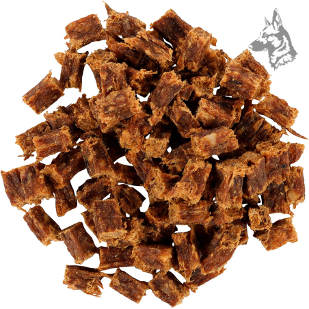 Flamingo Natural Horse Cubes – Snacks naturales de carne de caballo deshidratada para perros. Sin gluten, sin conservantes y sin