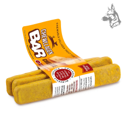 Tres tamaños de barritas de colágeno con queso, diseñadas para adaptarse a perros pequeños, medianos y grandes. 2