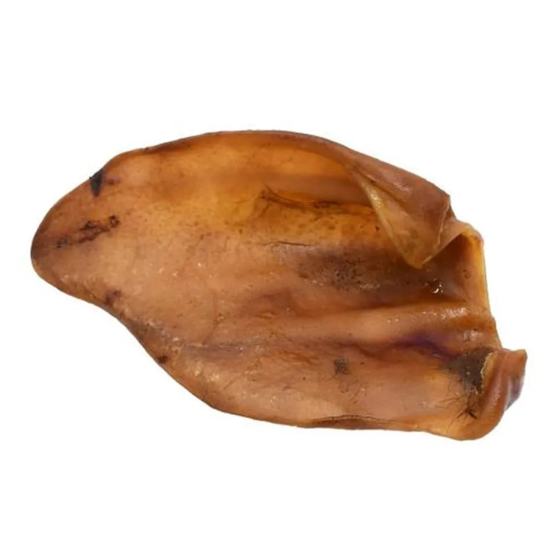 Oreja de cerdo deshidratada natural para perro — snack masticable sin aditivos