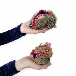 Juguetes tipo dummy para perros con piel de conejo natural y tela reforzada, Flexipets 2