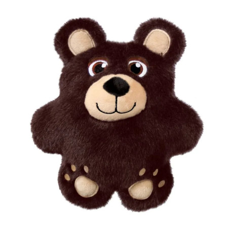 Juguete para perro KONG Snuzzles con forma de oso marrón, peluche sonoro sin embalaje.