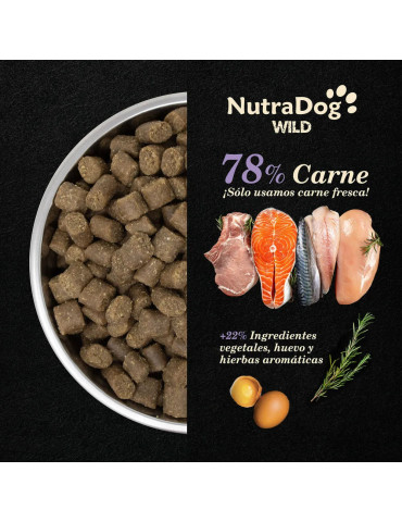 NutraDog Wild Pienso Natural Semihúmedo para Cachorros de Pollo, Cerdo y Pescado 2