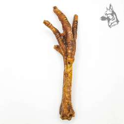 Pata de pavo XL deshidratada, snack natural para perros, ideal para masticación prolongada, cuidado dental y aporte de proteínas 2