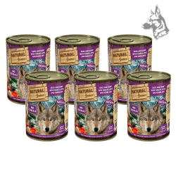 Lata de comida húmeda para perros Natural Greatness sabor pato y conejo con tomate, manzana y semillas de hinojo. Fórmula sin ce 2